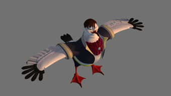 海鷗角色3D模型素材集 游戲動(dòng)漫與圖文設(shè)計(jì)的MAX源文件下載